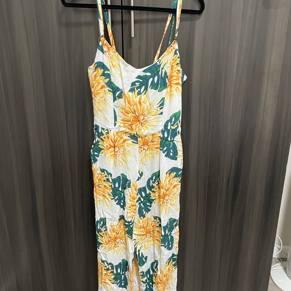Zara floral jumpsuit